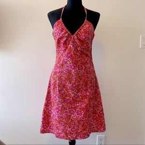 Floral halterneck dress